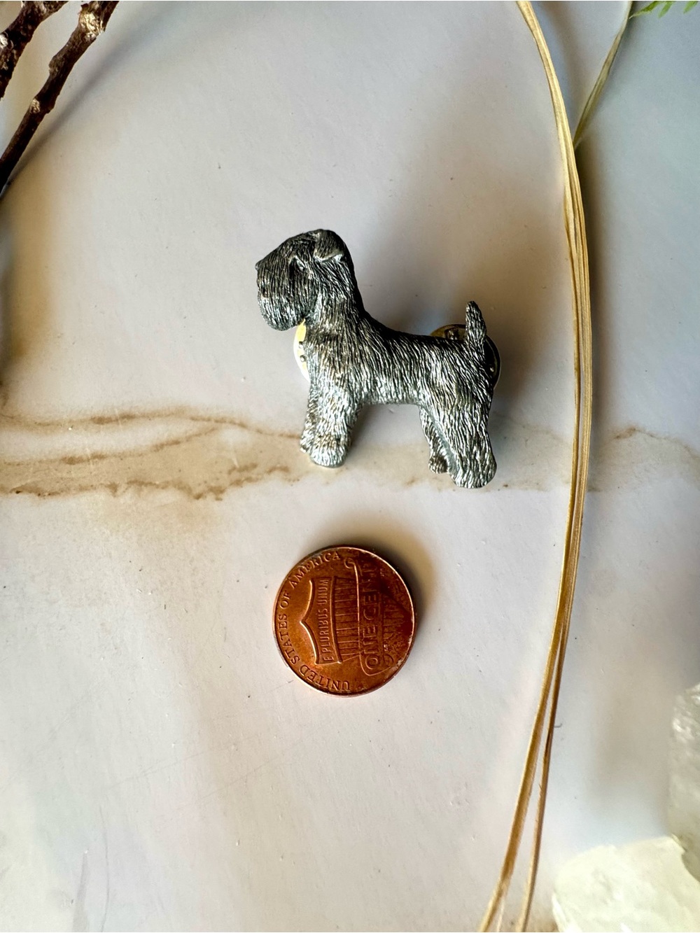 Silver SCWT Soft Coated Wheaten Terrier Dog Brooch Pin - Women Jewelry Brooches